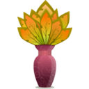 download Plant And Vase Planter clipart image with 315 hue color