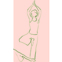 download Yoga Tree Pose clipart image with 315 hue color