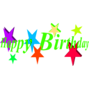 download Happy Birthday clipart image with 225 hue color