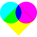 download Example Of Heart clipart image with 180 hue color