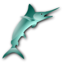 download Marlin clipart image with 315 hue color