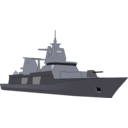 download German Bundeswehr Frigate clipart image with 45 hue color