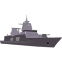 download German Bundeswehr Frigate clipart image with 90 hue color