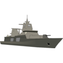 download German Bundeswehr Frigate clipart image with 225 hue color