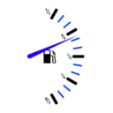 download Fuel Gauge clipart image with 225 hue color