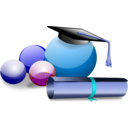 download Graduate 4 clipart image with 180 hue color