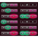 download Windows 7 Window Buttons clipart image with 315 hue color