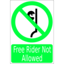 download Free Rider Not Allowed clipart image with 135 hue color