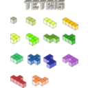download 3d Tetris Blocks clipart image with 45 hue color