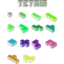 download 3d Tetris Blocks clipart image with 90 hue color