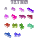 download 3d Tetris Blocks clipart image with 270 hue color