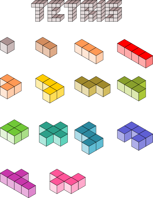 3d Tetris Blocks