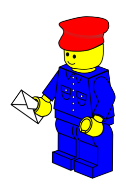 Lego Town Postman