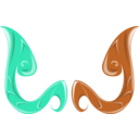download Thai Decoration1 clipart image with 180 hue color