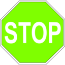 download Stop Sign clipart image with 90 hue color