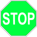 download Stop Sign clipart image with 135 hue color