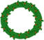 Evergreen Wreath With Large Holly 01