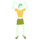 download Dance Girl clipart image with 90 hue color