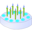 download Cake clipart image with 180 hue color