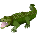 download Crocodile clipart image with 315 hue color