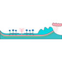 download Artsian Well Aquifer clipart image with 135 hue color