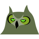 download Owl Bored clipart image with 45 hue color