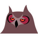 download Owl Bored clipart image with 315 hue color
