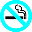 download Do Not Smoke clipart image with 180 hue color