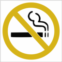 download No Smoking Sign clipart image with 45 hue color