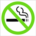 download No Smoking Sign clipart image with 90 hue color