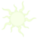 download Sunburst clipart image with 45 hue color