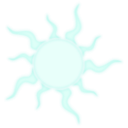 download Sunburst clipart image with 135 hue color