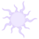 download Sunburst clipart image with 225 hue color