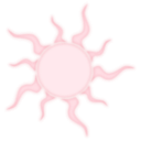 download Sunburst clipart image with 315 hue color