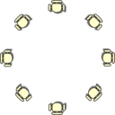 download Classroom Seat Layouts clipart image with 180 hue color