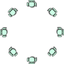 download Classroom Seat Layouts clipart image with 270 hue color
