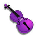 download Violin clipart image with 270 hue color