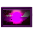 download Paisaje Nocturno clipart image with 270 hue color