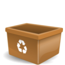 download Empty Recycling Box No Words clipart image with 180 hue color