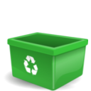 download Empty Recycling Box No Words clipart image with 270 hue color