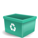download Empty Recycling Box No Words clipart image with 315 hue color