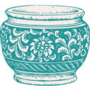 download Flower Pot clipart image with 315 hue color