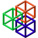 download Impossible Cubes clipart image with 135 hue color