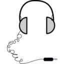 download Headphones Simple clipart image with 270 hue color