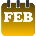 download February clipart image with 45 hue color