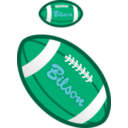 download Football clipart image with 135 hue color