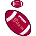 download Football clipart image with 315 hue color