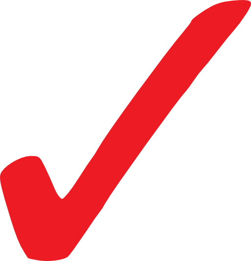 Simple Red Checkmark