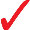 Simple Red Checkmark