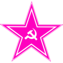 download Hammer And Sickle In Star clipart image with 315 hue color